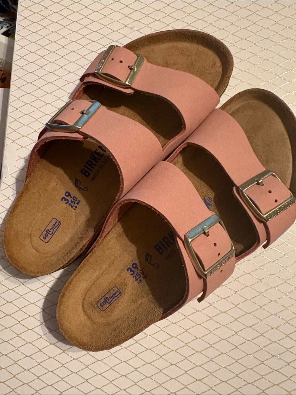 Birkenstock Pink Arizona Two-Strap Sandals